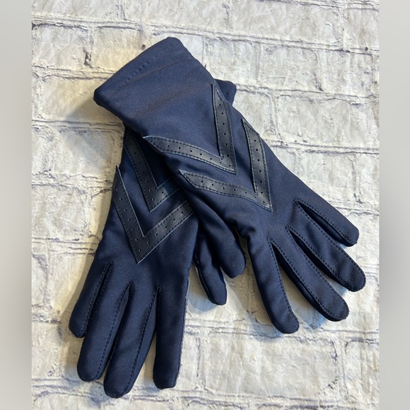 ARIS NAVY WOMEN’S NYLON AND LYCRA RETRO GLOVES ONE SIZE - Picture 1 of 6